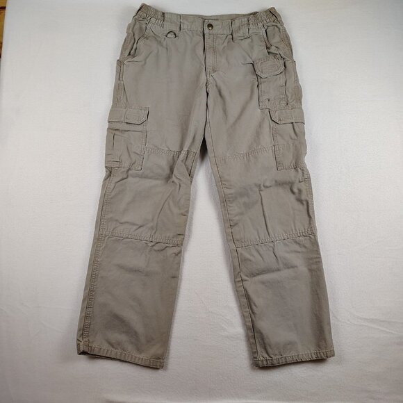 511 Tactical Pants Beige Tan Cargo Utility Canvas Womens sz 12 - Picture 1 of 10